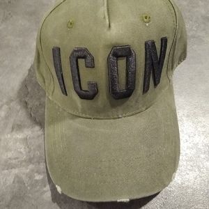 Dsquared Dsquared2 Army Skull Icon Hat cap olive